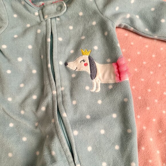 Baby Girl Winter Microfleece Sleep Sack and Sleepers 3-Piece Bundle - Picture 2 of 5